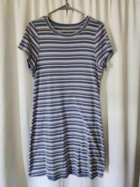 American Eagle Outfitters Dresses & Skirts - American Eagle Outfitters Blue and White Striped T‑Shirt Dress